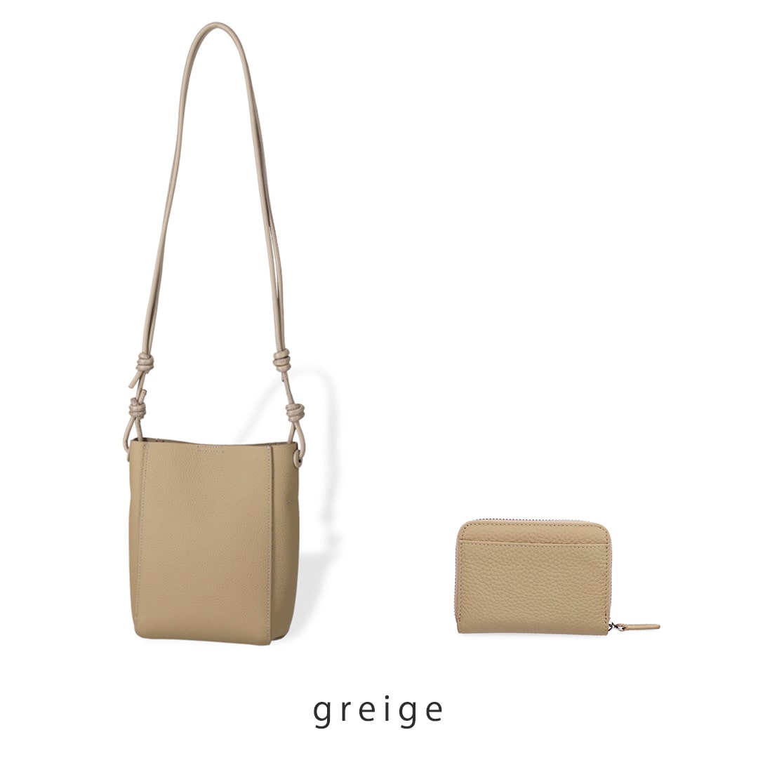 本革ショルダーバッグ/ミニ財布