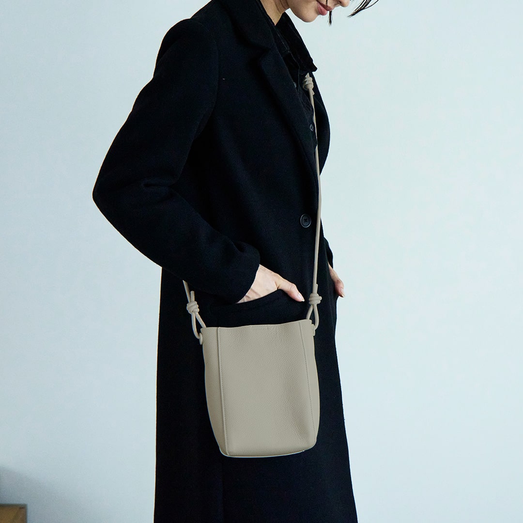 本革ショルダーバッグ/ミニ財布